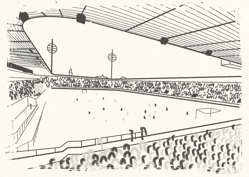 Černobílý stadion